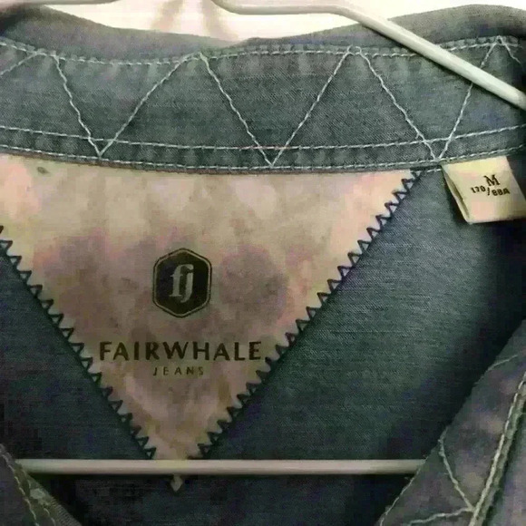 Men’s blue button down short sleeves button down blouse shirts - Picture 2 of 4